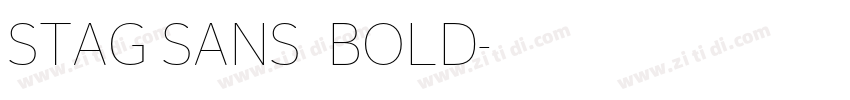 STAG SANS  BOLD字体转换